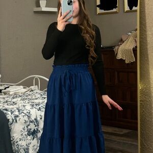 Elegant Blue Women's Skirt